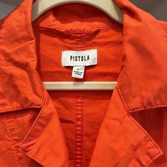 Women’s Pistola Orange Romper Size: Large - Picture 2 of 3